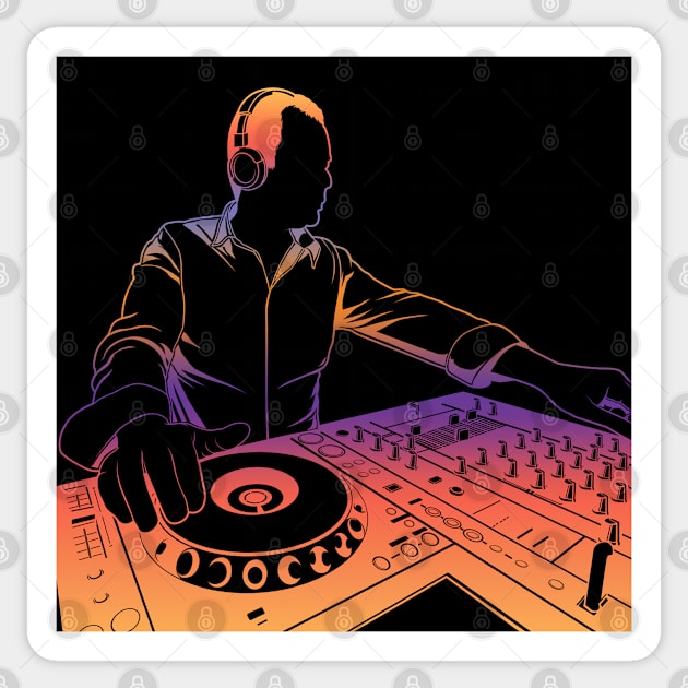 Disc Jockey Sticker by Merchment